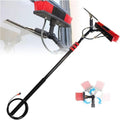 GTHTUHFD Schrubber & Bürsten, 35 cm, 11 M, 3.6m, Schwarz, Teleskop-Fensterreiniger Mit 3, Stange/ Bürste, Wasserführende Teleskopbürste