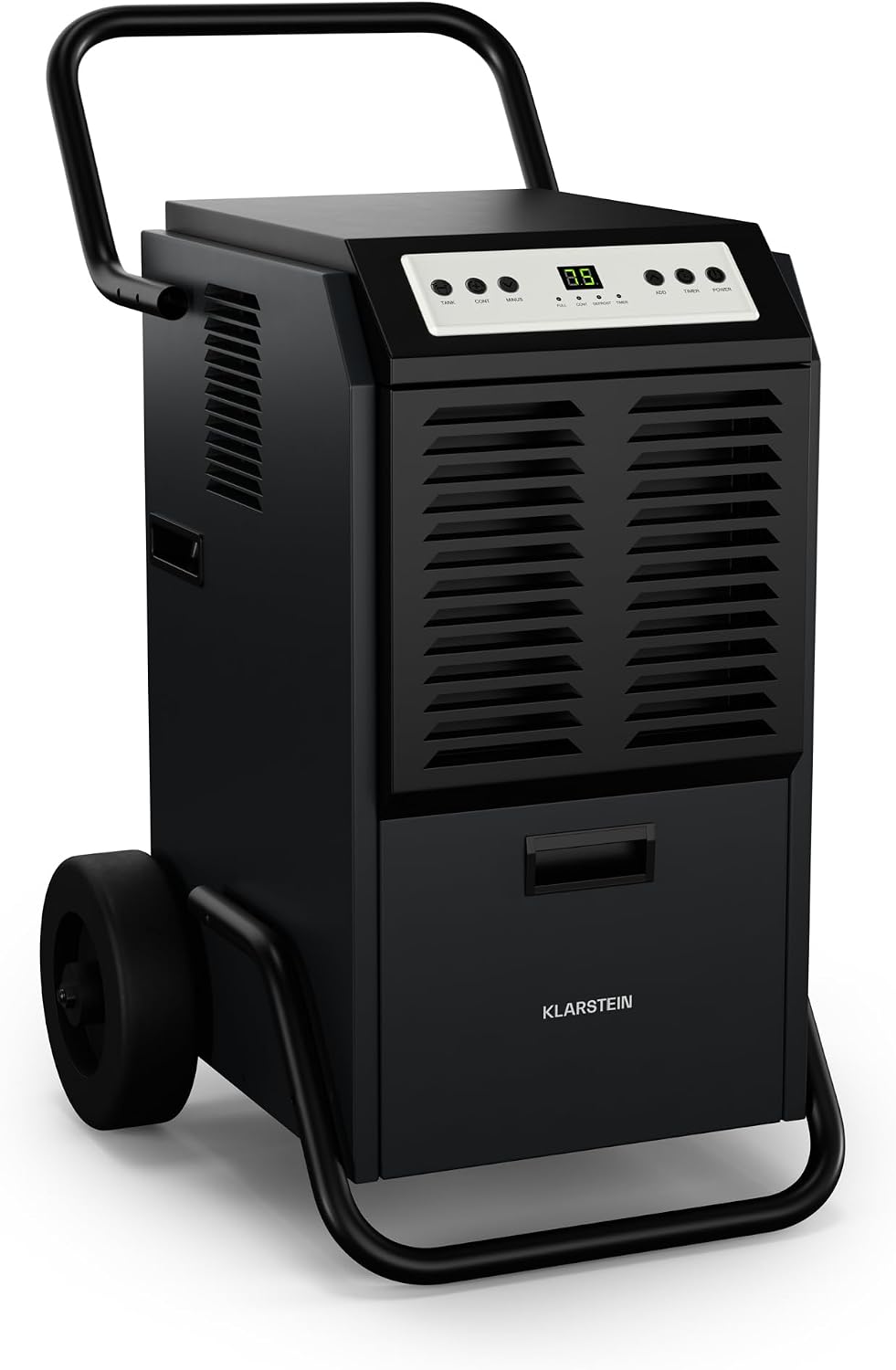 Klarstein Luftentfeuchter, 52 dB, 5,5 L, 80 m, 50 L, Anthrazit, DuraDry - Elektrisch, Tank, Auto-Abtau, Waschbarer Filter