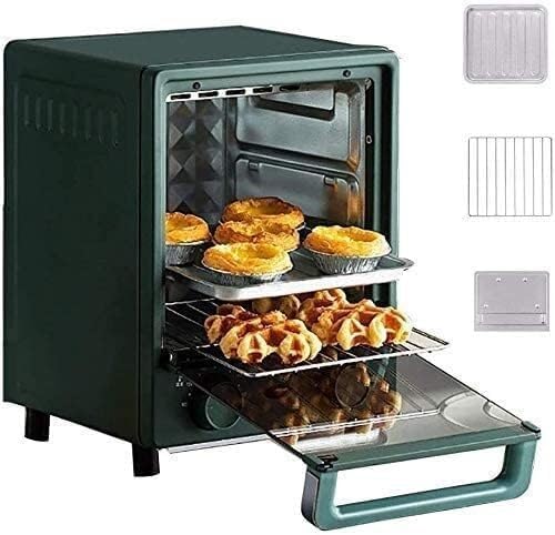 TPDRKOWJX Heissluftfritteuse, 12 l, Schwarz, Toaster, Mini-Ofen, Heißluftfritteuse, mit Licht, elektrischer Grill einstellbarer Temperaturregelung