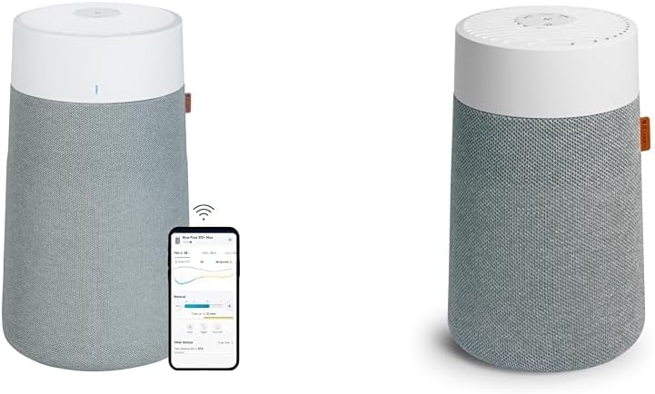 Blueair Dunstabzugshaube, Weiß, 3450i Max Smart Luftreiniger für große Räume und 1 Mini Max
