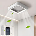 TRUYOK Deckenventilator, 58 cm, Weiß, Fan Deckenlampe - Modern Deckenleuchte mit Ventilator