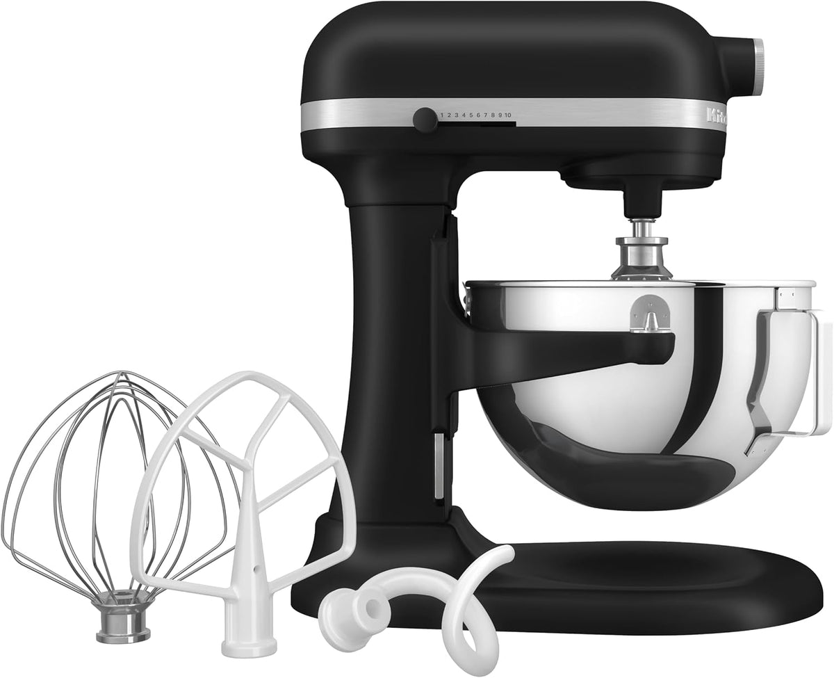 KitchenAid Universalküchenmaschinen, 5,2 L, Schwarz, HEAVY DUTY - KÜCHENMASCHINE MIT SCHÜSSELHEBER - MATT